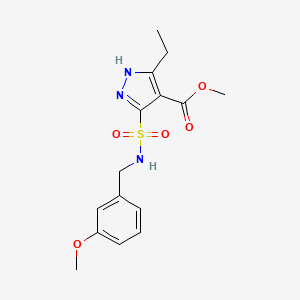 methyl 3-ethyl-5-{[(3-methoxybenzyl)amino]sulfonyl}-1H-pyrazole-4-carboxylate