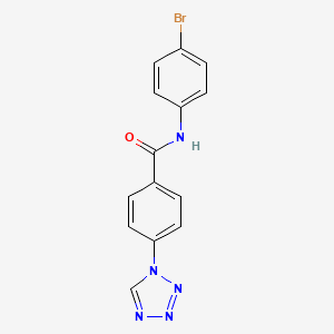 molecular formula C14H10BrN5O B2809838 N-(4-bromophenyl)-4-(1H-tetrazol-1-yl)benzamide CAS No. 332176-89-3