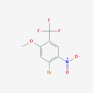 molecular formula C8H5BrF3NO3 B2809852 1-溴-5-甲氧基-2-硝基-4-(三氟甲基)苯 CAS No. 951231-87-1