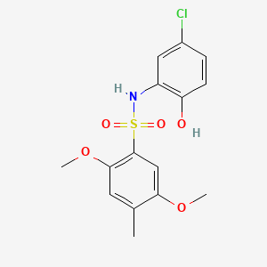 N-(5-chloro-2-hydroxyphenyl)-2,5-dimethoxy-4-methylbenzenesulfonamide