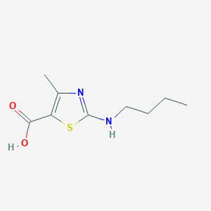 molecular formula C9H14N2O2S B2809860 2-(Butylamino)-4-methyl-1,3-thiazole-5-carboxylic acid CAS No. 927983-08-2
