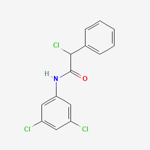 molecular formula C14H10Cl3NO B2809861 2-chloro-N-(3,5-dichlorophenyl)-2-phenylacetamide CAS No. 726157-37-5