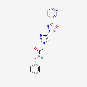N~1~-(4-methylbenzyl)-2-{4-[5-(3-pyridyl)-1,2,4-oxadiazol-3-yl]-1H-imidazol-1-yl}acetamide