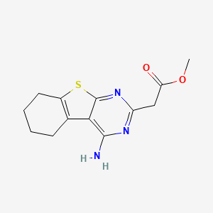 Methyl (4-amino-5,6,7,8-tetrahydro[1]benzothieno[2,3-d]pyrimidin-2-yl)acetate