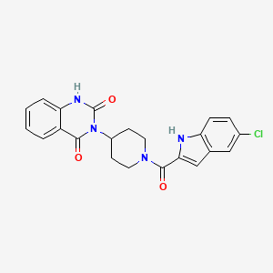 3-(1-(5-chloro-1H-indole-2-carbonyl)piperidin-4-yl)quinazoline-2,4(1H,3H)-dione