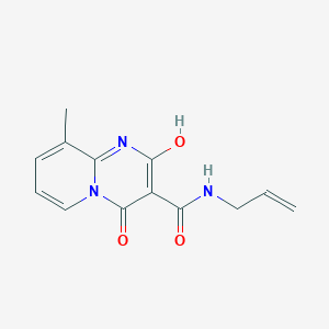 molecular formula C13H13N3O3 B2809878 N-allyl-2-hydroxy-9-methyl-4-oxo-4H-pyrido[1,2-a]pyrimidine-3-carboxamide CAS No. 898457-57-3