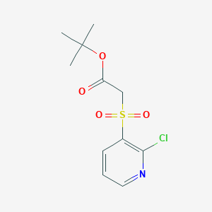 molecular formula C11H14ClNO4S B2809899 Tert-butyl [(2-chloropyridin-3-yl)sulfonyl]acetate CAS No. 1325303-30-7