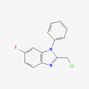 molecular formula C14H10ClFN2 B2809914 2-Chloromethyl-6-fluoro-1-phenyl-1H-benzoimidazole CAS No. 1285420-82-7