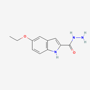 molecular formula C11H13N3O2 B2809915 5-ethoxy-1H-indole-2-carbohydrazide CAS No. 30464-76-7