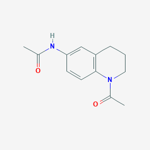 molecular formula C13H16N2O2 B2809924 N-(1-acetyl-3,4-dihydro-2H-quinolin-6-yl)acetamide CAS No. 941915-26-0
