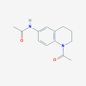 molecular formula C13H16N2O2 B2809924 N-(1-乙酰-3,4-二氢-2H-喹啉-6-基)乙酰胺 CAS No. 941915-26-0