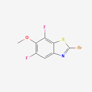 molecular formula C8H4BrF2NOS B2809933 2-Bromo-5,7-difluoro-6-methoxy-1,3-benzothiazole CAS No. 1629896-94-1