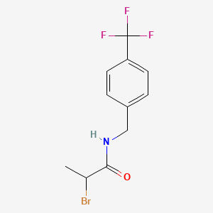 2-Bromo-N-[4-(trifluoromethyl)benzyl]propanamide