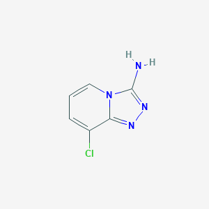 molecular formula C6H5ClN4 B2809952 8-氯-1,2,4-三唑并[4,3-a]吡啶-3-胺 CAS No. 22841-90-3