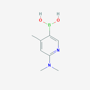 molecular formula C8H15BCl2N2O2 B2809975 (6-(二甲胺)-4-甲基吡啶-3-基)硼酸 CAS No. 535934-70-4
