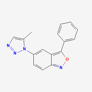 molecular formula C16H12N4O B2810007 5-(5-methyl-1H-1,2,3-triazol-1-yl)-3-phenylbenzo[c]isoxazole CAS No. 890641-79-9