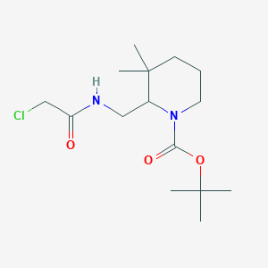 Tert-butyl 2-[[(2-chloroacetyl)amino]methyl]-3,3-dimethylpiperidine-1-carboxylate