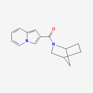 molecular formula C15H16N2O B2810014 2-Azabicyclo[2.2.1]heptan-2-yl(indolizin-2-yl)methanone CAS No. 2380096-53-5
