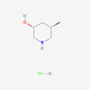 molecular formula C6H14ClNO B2810024 (3R,5S)-5-methylpiperidin-3-ol hydrochloride CAS No. 955028-53-2