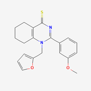1-(furan-2-ylmethyl)-2-(3-methoxyphenyl)-5,6,7,8-tetrahydroquinazoline-4(1H)-thione