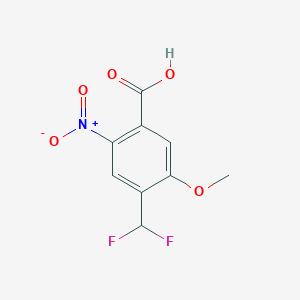 molecular formula C9H7F2NO5 B2810035 4-(Difluoromethyl)-5-methoxy-2-nitrobenzoic acid CAS No. 2248321-32-4