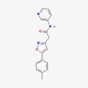 N-(pyridin-3-yl)-2-(5-(p-tolyl)isoxazol-3-yl)acetamide