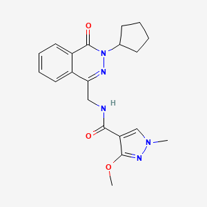 N-((3-cyclopentyl-4-oxo-3,4-dihydrophthalazin-1-yl)methyl)-3-methoxy-1-methyl-1H-pyrazole-4-carboxamide