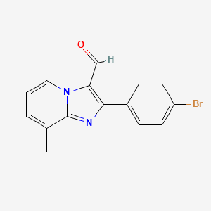 2-(4-Bromophenyl)-8-methylimidazo[1,2-a]pyridine-3-carbaldehyde