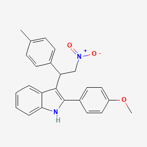 2-(4-methoxyphenyl)-3-[1-(4-methylphenyl)-2-nitroethyl]-1H-indole