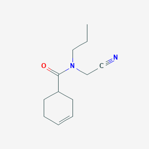 molecular formula C12H18N2O B2810085 N-(cyanomethyl)-N-propylcyclohex-3-ene-1-carboxamide CAS No. 2094436-00-5