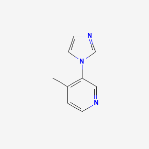 molecular formula C9H9N3 B2810089 3-(1H-imidazol-1-yl)-4-methylpyridine CAS No. 1376156-13-6