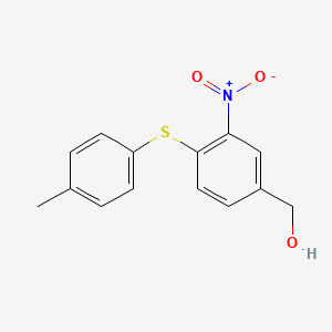 {4-[(4-Methylphenyl)sulfanyl]-3-nitrophenyl}methanol