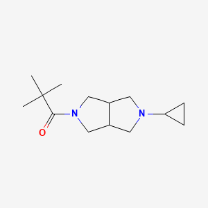 1-(5-cyclopropylhexahydropyrrolo[3,4-c]pyrrol-2(1H)-yl)-2,2-dimethylpropan-1-one