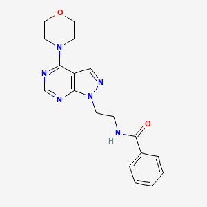 N-(2-(4-morpholino-1H-pyrazolo[3,4-d]pyrimidin-1-yl)ethyl)benzamide