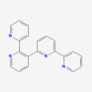 molecular formula C20H14N4 B2810135 2-Pyridin-2-yl-3-(6-pyridin-2-ylpyridin-2-yl)pyridine CAS No. 160464-27-7