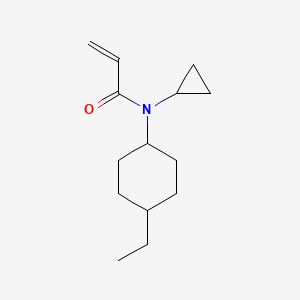 molecular formula C14H23NO B2810140 N-Cyclopropyl-N-(4-ethylcyclohexyl)prop-2-enamide CAS No. 2411263-34-6