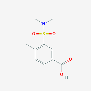 molecular formula C10H13NO4S B2810159 3-(Dimethylsulfamoyl)-4-methylbenzoic acid CAS No. 926248-01-3