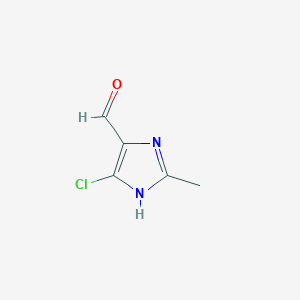 molecular formula C5H5ClN2O B2810162 4-chloro-2-methyl-1H-imidazole-5-carbaldehyde CAS No. 219504-20-8