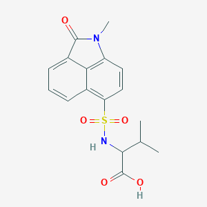 molecular formula C17H18N2O5S B281017 N-[(1-methyl-2-oxo-1,2-dihydrobenzo[cd]indol-6-yl)sulfonyl]valine 
