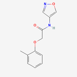 molecular formula C12H12N2O3 B2810176 N-(异噁唑-4-基)-2-(邻甲苯氧基)乙酰胺 CAS No. 1396677-75-0