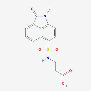 molecular formula C15H14N2O5S B281018 3-(1-Methyl-2-oxo-1,2-dihydro-benzo[cd]indole-6-sulfonylamino)-propionic acid 