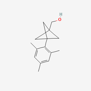 molecular formula C15H20O B2810183 [3-(2,4,6-Trimethylphenyl)-1-bicyclo[1.1.1]pentanyl]methanol CAS No. 2287334-60-3