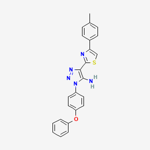 1-(4-phenoxyphenyl)-4-(4-(p-tolyl)thiazol-2-yl)-1H-1,2,3-triazol-5-amine