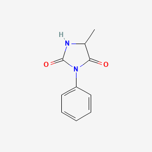 molecular formula C10H10N2O2 B2810198 5-Methyl-3-phenylimidazolidine-2,4-dione CAS No. 33558-00-8