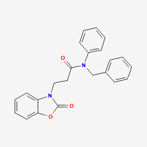 N-benzyl-3-(2-oxobenzo[d]oxazol-3(2H)-yl)-N-phenylpropanamide