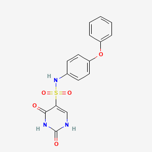 molecular formula C16H13N3O5S B2810210 2-hydroxy-6-oxo-N-(4-phenoxyphenyl)-1,6-dihydropyrimidine-5-sulfonamide CAS No. 897622-75-2