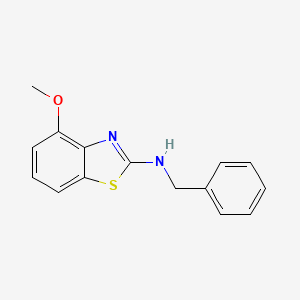 molecular formula C15H14N2OS B2810224 N-benzyl-4-methoxy-1,3-benzothiazol-2-amine CAS No. 862974-19-4
