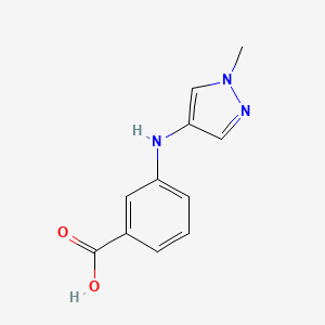 molecular formula C11H11N3O2 B2810230 3-[(1-methyl-1H-pyrazol-4-yl)amino]benzoic acid CAS No. 1354962-77-8