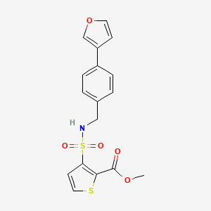 methyl 3-(N-(4-(furan-3-yl)benzyl)sulfamoyl)thiophene-2-carboxylate