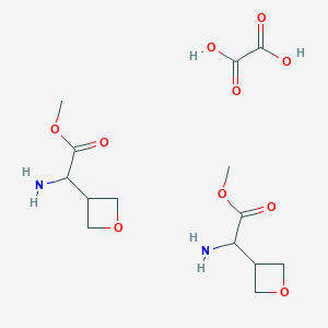 Methyl 2-amino-2-(oxetan-3-yl)acetate hemioxalate
